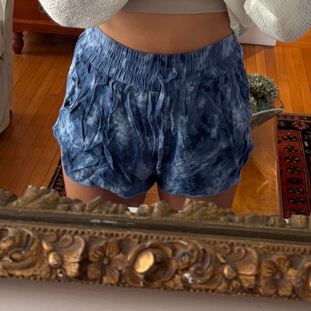 Hollister Co. Women's Blue and Navy Shorts